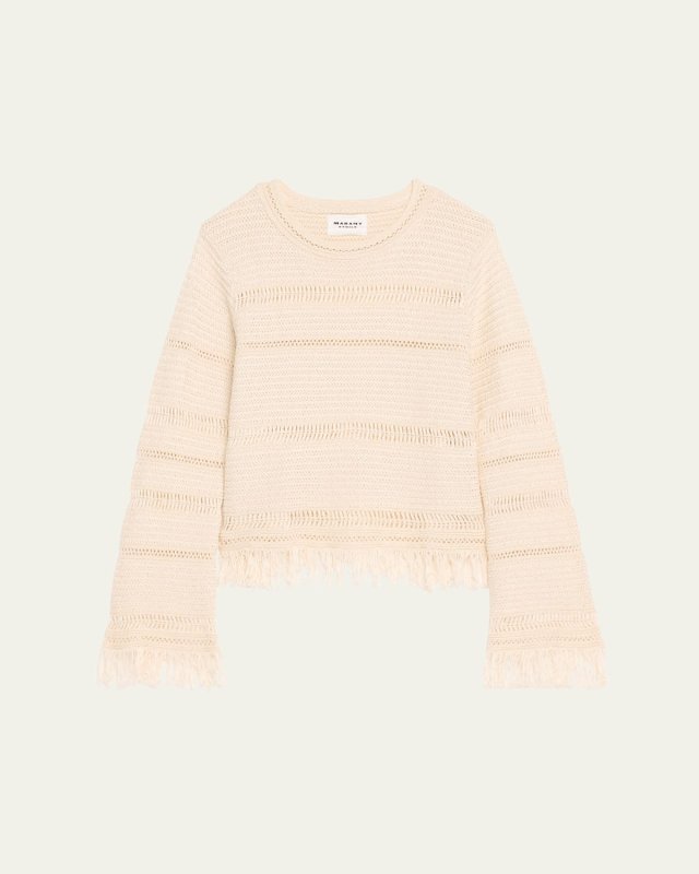 Azilis Crewneck Fringe Sweater